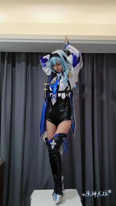 原神 优菈 皮袜 高跟 踩鸡 鞋交 足交 啪啪