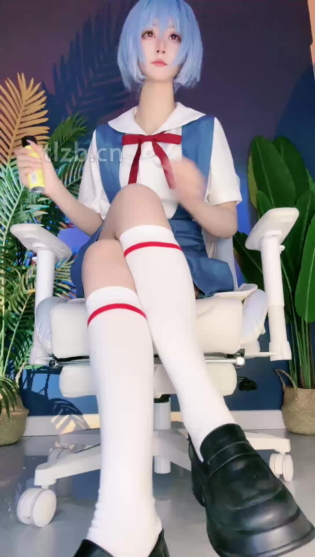 EVA 绫波丽 白袜 小腿袜 裸足 小皮鞋  模拟撸管 模拟足交 倒计时 节拍器